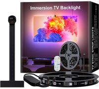 CUIV-Rétroéclairage Led 5 M,Appareil De Picking Couleur Pour Tv Et Pc De 65 À 70 Pouces,Contrôle Par Application Bluetooth