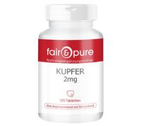 Cuivre 2 mg - 120 comprimés pour 4 mois, bisglycinate de cuivre, végétalien |...