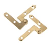 Cuivre Antique Charnières Invisibles Style Rétro, 4 Paires | Mécanisme Pivotant Caché, Entraxe 22mm, Trous de 4mm, Installation Discrète pour Restauration et Fabrication de Meubles