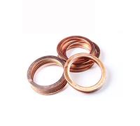 Cuivre Bague d'étanchéité en cuivre Joint Plat Joint d'étanchéité en cuivre Rondelle Épaisseur 2 mm 10 pcs 16 * 22 * 2mm
