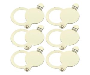 Cuivre Cache Œil de Porte Sécurité et Protection, 6 Pièces | Couvercle Anti-regard pour Entrée, Finition Polie, Usage Rapide, Convient aux Portes D'immeuble
