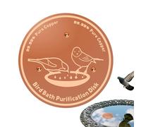 Cuivre Disque De Nettoyage De Bain D'oiseau | Triple Point Support Universel Ajustement Sûr | De Cuivre Oiseau Bain | Pour Cour, Jardin, Patio, Terrasse, Fontaines, Bols
