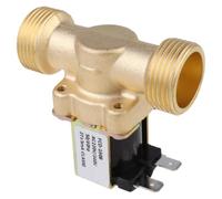 cuivre Électrovanne d’arrivée d’eau normalement fermée AC220V 7x6x3,5cm | Raccord rapide, commande pour eau chaude ou froide, pression 0,02-0,8Mpa, isolation standard, usage intermittent
