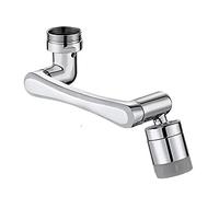 Cuivre Métal 1440 ° Rotatif Robinet Aérateur Extender Universel Barboteur Anti Splash Filtre Économie D'eau Buse Bien Fait(2pcs)