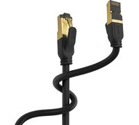 Cuivre Multibrin PREMIUM Câble Ethernet 1.5M RJ45 Cat 8 Super Débit SSTP 40 Gbps 2000 MHz Compatible avec Routeur Switch Modem Décodeur TV Box Internet PS5 PS4 Xbox Console de Jeux PC 1.5 M