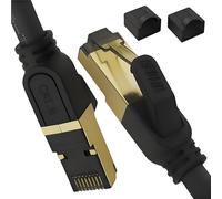 Cuivre Multibrin PREMIUM Câble Ethernet 4M RJ45 Cat 8 Super Débit SSTP 40 Gbps 2000 MHz Compatible avec Routeur Switch Modem Décodeur TV Box Internet PS5 PS4 Xbox Console de Jeux PC 4 M