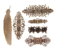 Cuivre Pince à Cheveux pour Coiffure Vintage, Européenne Lot de 6 | Style Rétro Décoratif, Usage Quotidien et Anniversaire, pour Femmes, Frange et Cheveux, Idée Présent