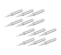 Cuivre Pointes de Fer à Souder 900m-t-0.8b 12 Pièces | Alliage de Fer, Finition Argentée, Chauffage Rapide, pour Assemblage Pcb et Maintenance D'appareils Électroniques