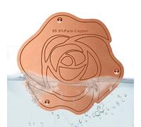 Cuivre Pour Bain D'Oiseaux Accessoire de Jardin Nettoyant en Forme de | Plateau Purificateur d'Eau pour Bain d'Oiseaux Grand Petit Béton Pierre Céramique Chauffé Jardin Terrasse Patio Pelouse