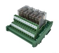 Cuivre pour carte de relais de contact 5A 2NO 2NC Cuivre industriel pour | 4 canaux indépendants, entrée 24 V DC, compatible PLC, prêt pour l'automatisation, isolation du signal robuste