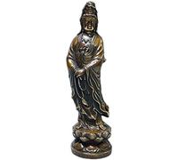 Cuivre Pur guanyin bodhisattva Statues Sculpture en Laiton Bouddhisme Statues Figurine Bouddhiste Ornements Ornements Modernes décoration intérieure Joyeuse