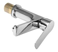 Cuivre Robinet Monotrou, Argenté Mitigeur Chaud et Froid | Commande Simple, Réglage Fluide, Installation Facile, pour Lavabo de Salle de Bain et Vasque