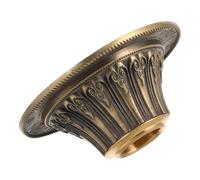 Cuivre Support de Moulin à Prières 2,5 CM, Portatif Base Lotus | Sculpture Artisanale Détaillée, Couleur Café, pour Sanctuaires et Cérémonies Bouddhistes, Fidèle