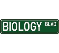 CUIYMXSC Panneau mural décoratif en métal Biology BLVD - 10,2 x 40,6 cm