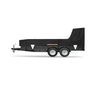 Cujjsrwp Housse Colis Cargo Bâche Utilitaire Coupe-Vent pour Remorques 1,5 X 2,4 M 5 X 8 Pi Imperméable Et Robuste avec Cordes pour Rampe D'accès Arrière/hayon Cache Bagages