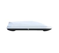 Cujjsrwp Housse Colis Cargo Coffre De Toit ABS Étanche Capacité De 480 L pour Voiture Porte-Bagages Coffre De Rangement Cache Bagages(Blanc)