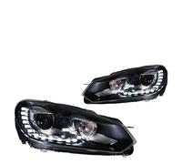 Cujjsrwp Phare De Voiture LED DRL Hid, Œil D'ange Bi Faisceau Xénon, Accessoires Pour VW Pour Golf 6 2009 2010 2011 2012 R20 Phares Avant Voiture