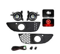 Cujjsrwp Pour Phares Antibrouillard Pour LED Anneaux Yeux D'ange Pour Mitsubishi Pour Lancer 2008 2009 2010 2011 2012 2013 Feux Diurnes DRL Jour Avant Antibrouillard(White Red Ring)
