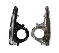 Cujjsrwp Pour Toyota Pour Yaris Pour Vitz Feu Antibrouillard Pour Lumière Pour LED Angel Eyes DRL Clignotant Diurne Jaune Blanc Garniture Chromée Antibrouillard(White Color)