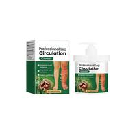 Cujmh 100g Leg Edema Relief Cream White Green, Professional Circulation Cream for Legs and Feet, Soothing Swelling and Relieving Discomfort