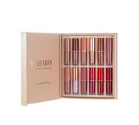 Cujmh Books Design Matte Lip Gloss Set Moisturizing Smooth Texture Long-Lasting Non-Fading