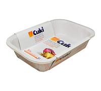 Cuki Bacs en carton pour four traditionnel et à micro-ondes - 2/3 portions, rectangulaires, [Rc63] - 60 g