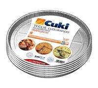 Cuki Plaques de cuisson en aluminium - Double force - 8 porz - rondes [TM32G] - 2 Unità (Confezione da 1)