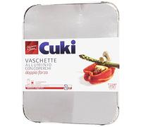 Cuki Pots en aluminium avec couvercles - Double Force - 8 portions - rectangulaires [R98L] - 1 lot de 2 pièces