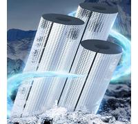 CuKLARYi 1 tube isolant en mousse for tuyaux, protection contre le gel et la chaleur, 95 cm de long, aluminium, for conduites d'eau, pré-fendu, autocollant(1.9x1.2in)