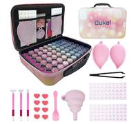Cukol Cukol Boite Rangement Diamond Painting, 60 Grand Emplacements Kit Peinture Broderie Diamant Diamond Painting Accessoires Boîte Rangement Outils Valise