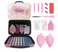 Cukol Cukol Boite Rangement Diamond Painting, 60 Grand Emplacements Kit Peinture Broderie Diamant Diamond Painting Accessoires Boîte Rangement Outils Valise