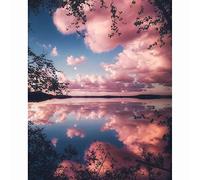 cukol cukol Broderie Point de Croix - Canevas Kit Complet Adulte, 11CT Pré Imprimé Belle Dame Modèle , Facile Loisirs Créatifs Set avec Fils Pour Activité Manuelle Debutant