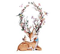 cukol cukol Canevas Broderie Point de Croix Kit Complet Adulte Wapiti - Facile Kit Broderie Debutant pour Loisirs Créatifs Activité Manuelle, 36x46 cm 11CT Imprimé Cross Stitch Embroidery Set