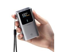 CUKTECH 10 Mini 55W Batterie Externe 10000mAh(2S1P) Power Bank, 3-Ports USB C Batterie Externe Charge Rapide avec Écran numérique, Batterie Portable pour iPhone 17/16/15, Samsung S25/S24, Xiaomi, iPad