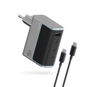 CUKTECH 140W Chargeur USB C GaN III, 4 Ports PPS PD3.1 avec Câble 240W 1,5m | 3C1A, ADC 2.0, Compact, Charge Rapide, Ignifuge V0, 9 Protections, Pour MacBook/iPad/iPhone 17&16/Samsung S26/Xiaomi/Switch