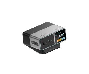 CUKTECH 30 Ultra 300W Station de Charge GaN,5 Port Multi Chargeur Écran IPS | 3C+1 1DC, Écran Couleur 1.83"(W/V/A Affichés), 9 Protections, Pour PC Portable/Lenovo/ASUS/MacBook/iPad/iPhone 17&16/Samsung