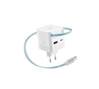 CUKTECH 67W Chargeur USB C GaN à 3 Ports, Câble Rétractable Intégré | 2C1A, Fil Rétractable 0.7m, IgnifugeV0, 9 Protections, Pour iPhone 17&16&15/Samsung S26&S25/Xiaomi 17/MacBook/iPad/Switch etc