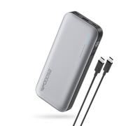 CUKTECH Batterie externe 25000 mAh 120 W, 2 ports USB-C + 1 port USB-A, pour ordinateur portable et téléphones, PB250, Gris
