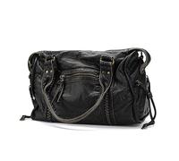 CUKYI Sac fourre-tout en cuir PU for femmes de grande capacité Sac à bandoulière en cuir