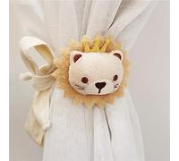 CULASIGN Lot de 2 embrasses de rideau avec boucle, tigre, pingouin, étoile, embrasses de rideau, corde (2 pièces, lion)