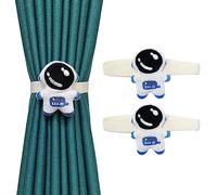 CULASIGN Lot de 2 embrasses pour rideaux, chambre d'enfant, panda, astronaute, corde, pour décoration de la maison, 2 pièces, astronaute