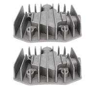 Culasse de 48mm x 72mm 2 pièces culasse de compresseur d'air 4/3/5P garnitures en aluminium couvercle de refroidissement