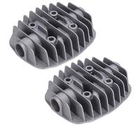 Culasse de compresseur d'air 2Pcs, Double Cylindre 2.5P / 3P / 5P / 6P, Aluminium moulé G1 / 2in