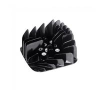 Culasse MXT 63ccm 43mm ref. air pour Yamaha DT50R | Entraxe goujons 45 mm, diagonal 63 mm, noir, sans joints, compatible Yamaha DT50 29J-H/54Y jusqu'à 1987 Refroid. Air