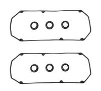 Culasses de cylindre pour auto Jeu De 8 Joints Cache-culbuteurs Noirs En Caoutchouc MD303148 Pour Mitsubishi Pour Pajero Sport V43 V73, Moteur 6G72 MD198128 Couvercle de soupape