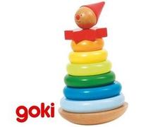 Culbuto Anneaux à empiler Jouet en bois Jeu éveil Enfant 2 ans + G