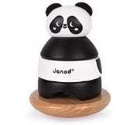 Janod Jouet d'éveil Culbuto Panda Bois massif Peinture à l'eau Dès 1 an J08188