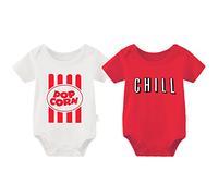 culbutomind Body Bébé Jumeaux Yummz Tomato Ketchup Naissance Vêtement Fille Garçon Cadeaux Manches Courtes Jumeau Pyjama(Pop S 3m)