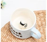 Culcenor Tasse à Café en Céramique Licorne 3D, Mug Créatif avec Figurine Animale 3D, Cadeau Mug à Thé pour Femmes, Filles & Enfants, Décoration de Bureau & Cadeau d’Anniversaire (Chat)