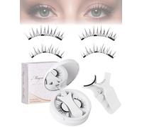 CULEB 1 Paire Faux Cils Magnetique Naturel,Cil Magnetique Réutilisables Applicateur,Aucune Colle,Faux Cils Magnetique Facile à Porter et Enlever avec Coffret Cadeau(CT10-9)